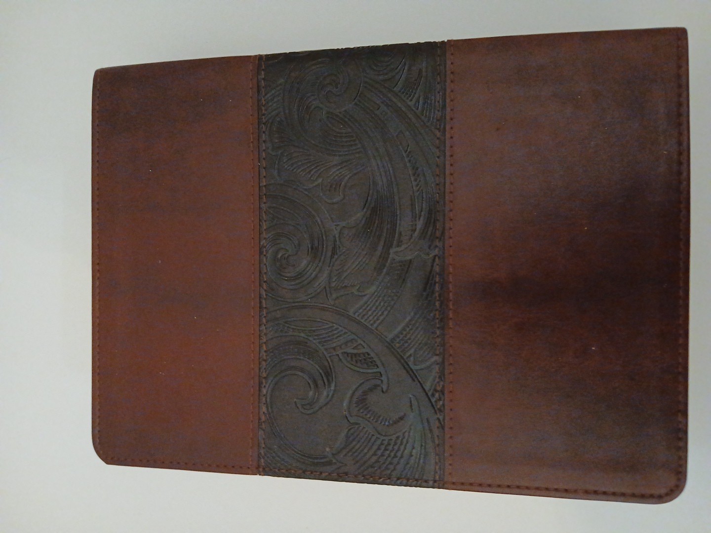 HCSB Study Bible Mahogany Simulated Duotone Leather Color Maps Holman Christian