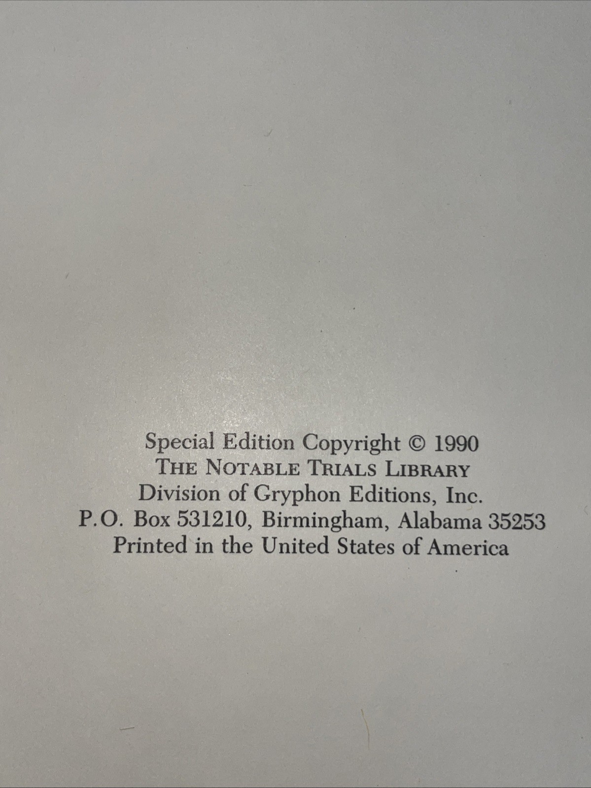 NOTABLE TRIALS LIBRARY~Report Trial Professor John Webster~1990 LEATHER HC~Murdr