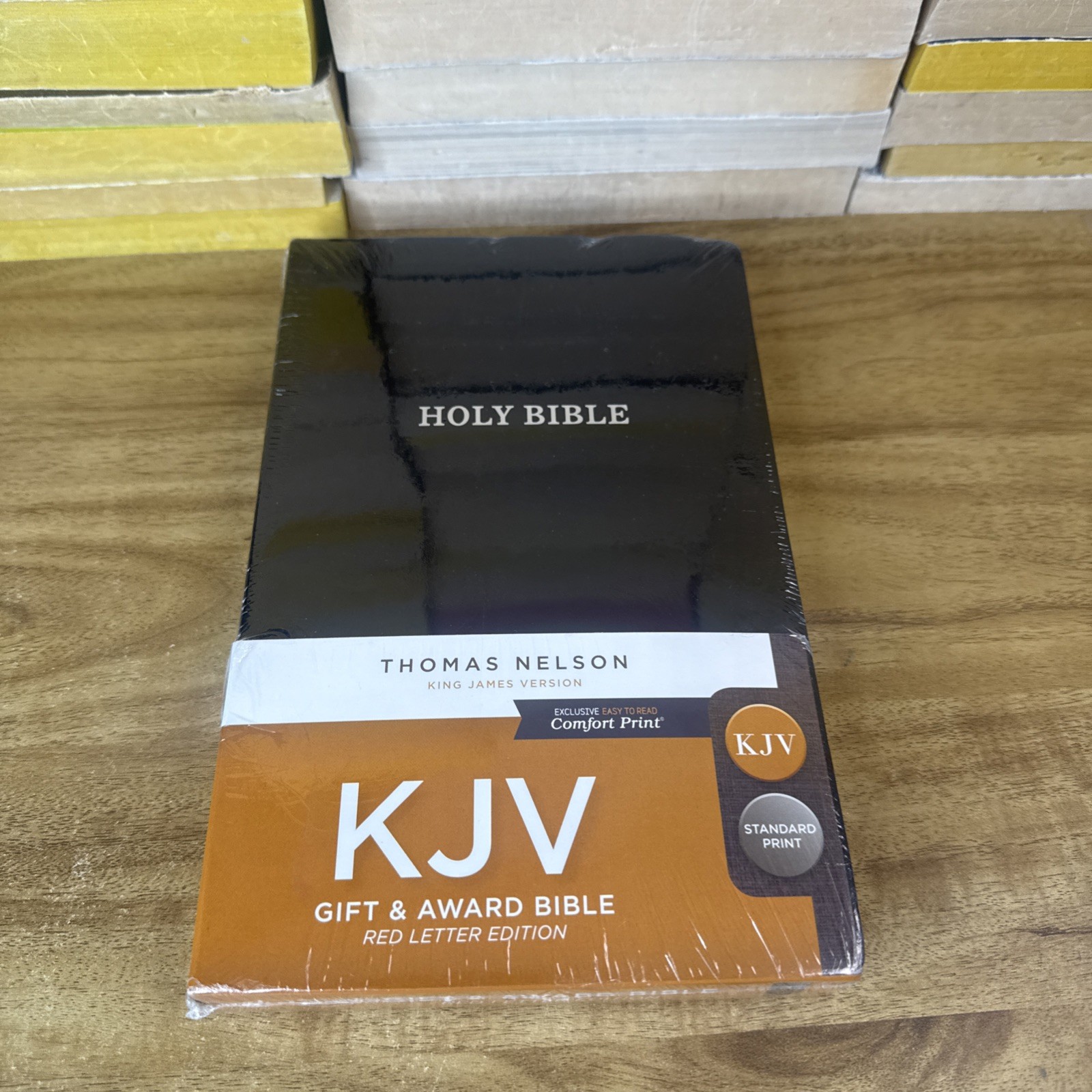 KJV Gift and Award Bible Imitation Leather Black Leatherette New Sealed
