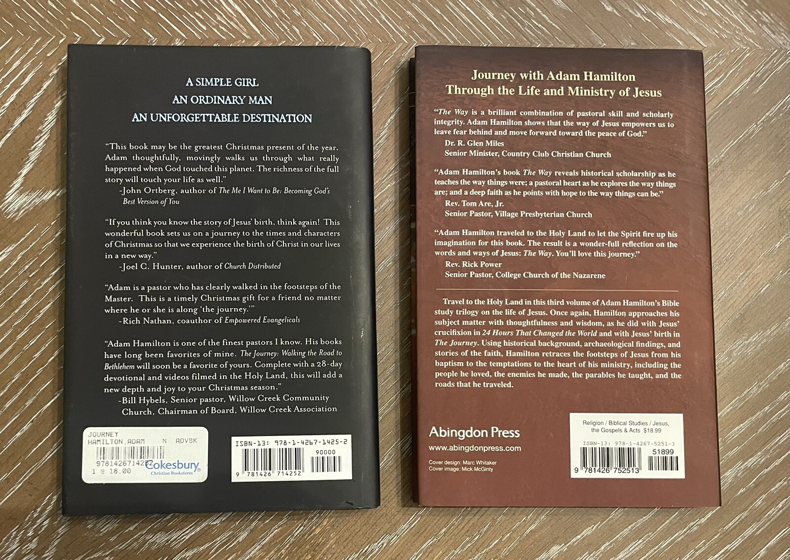 (2) THE JOURNEY: Road to Bethlehem & THE WAY: Footsteps Of Jesus Adam Hamilton