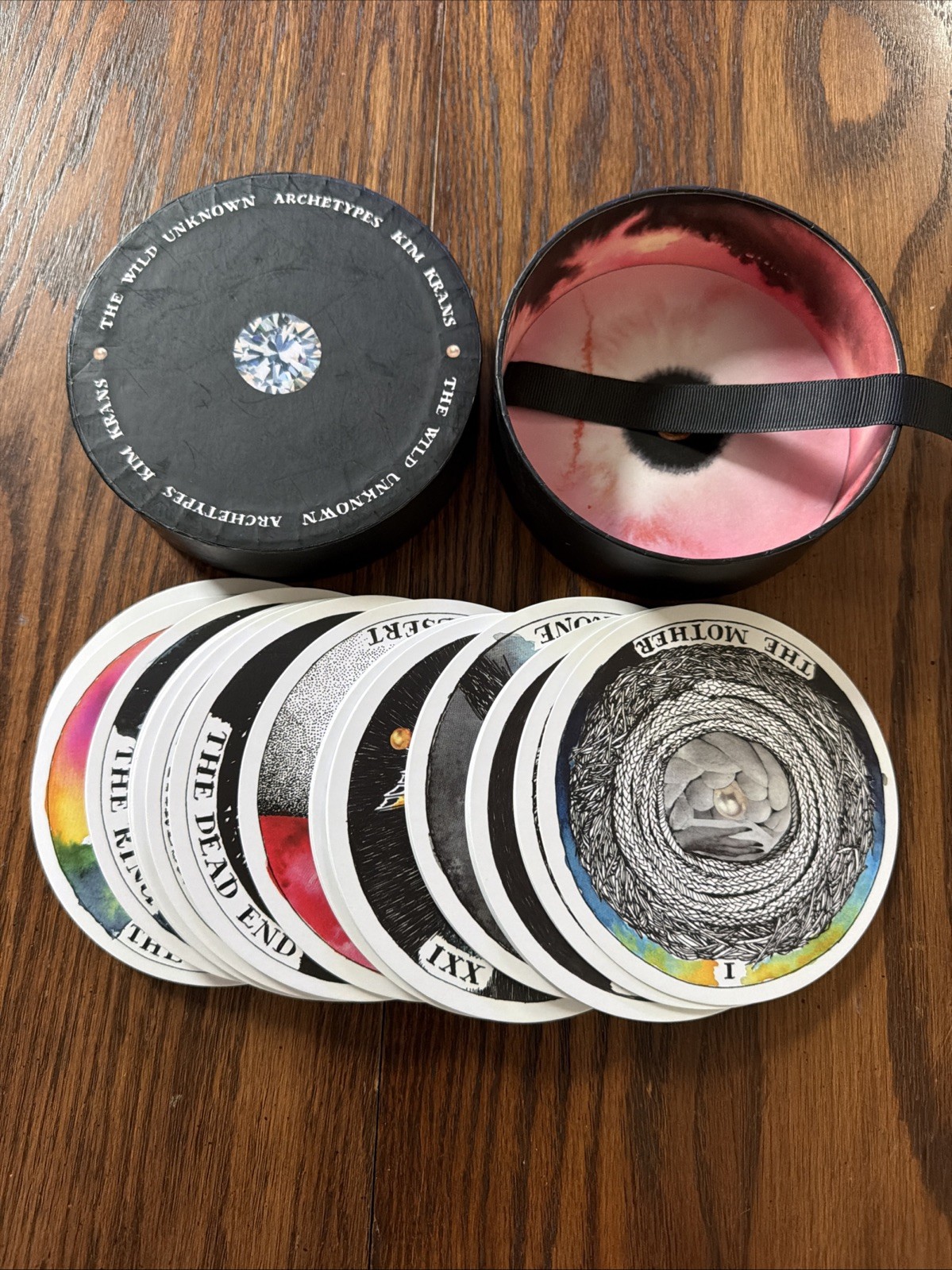 The Wild Unknown Archetypes Kim Krans In Round Black Box Oracle Cards No Booklet