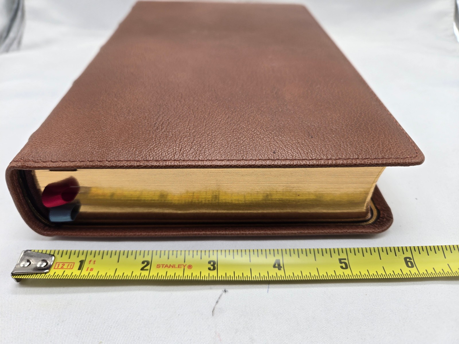 NKJV End-of-Verse Reference Personal Size Large Print Brown Goatskin
