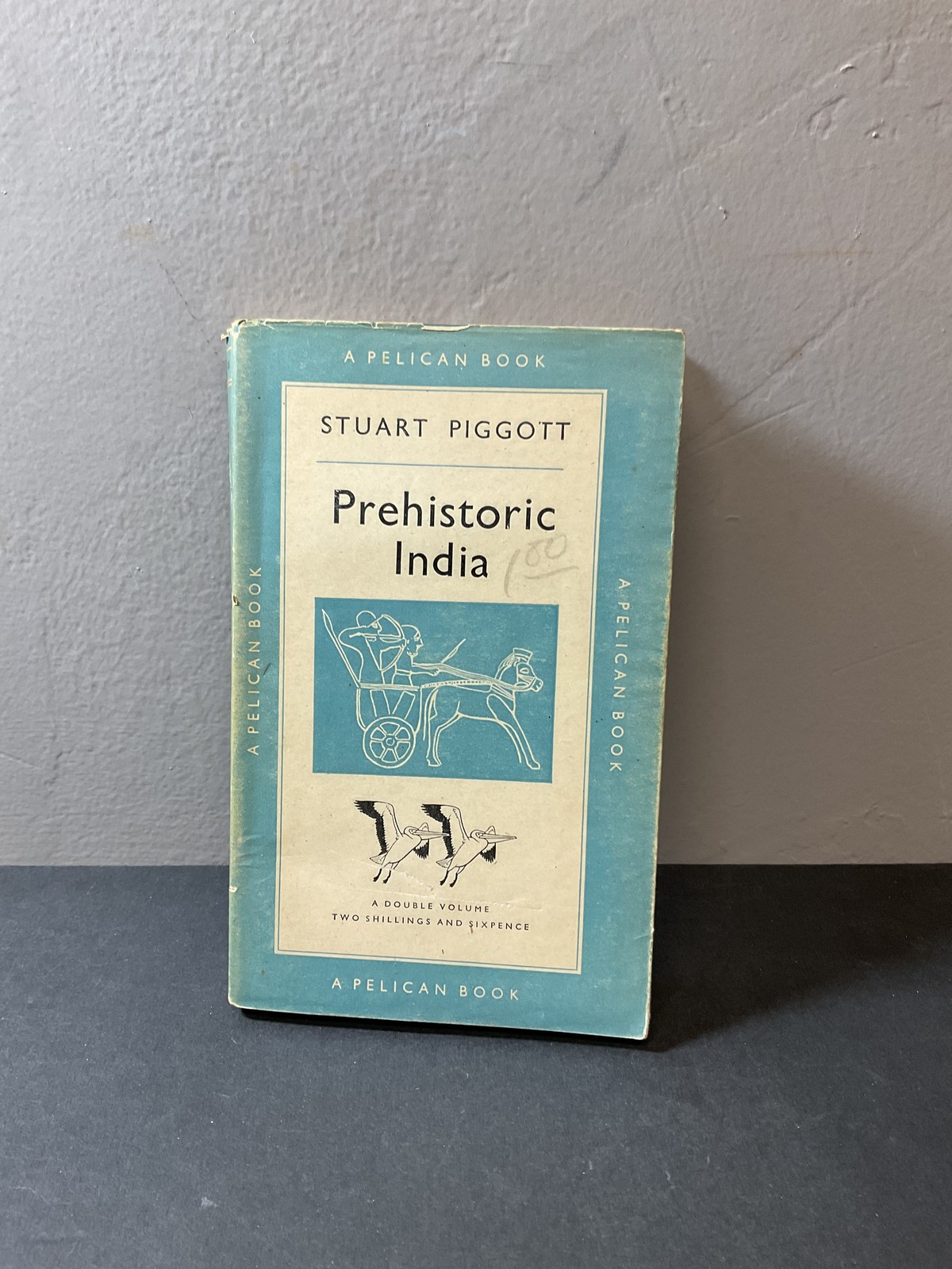 Prehistoric India Stuart Piggott 1950 Pelican Book Archaeology History Vintage