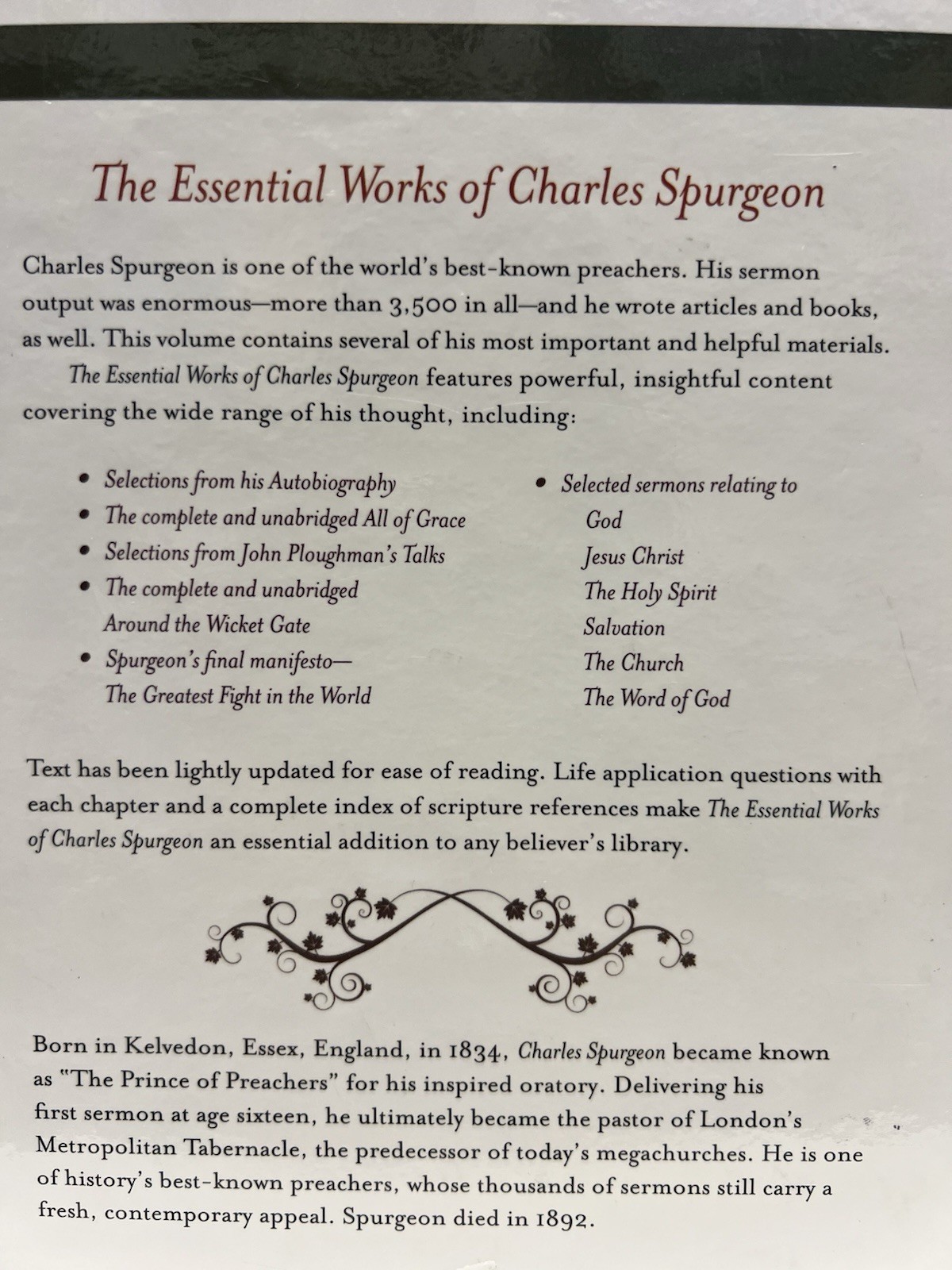 Essential Works of Charles Spurgeon by Charles Spurgeon (2009, Hardcover)