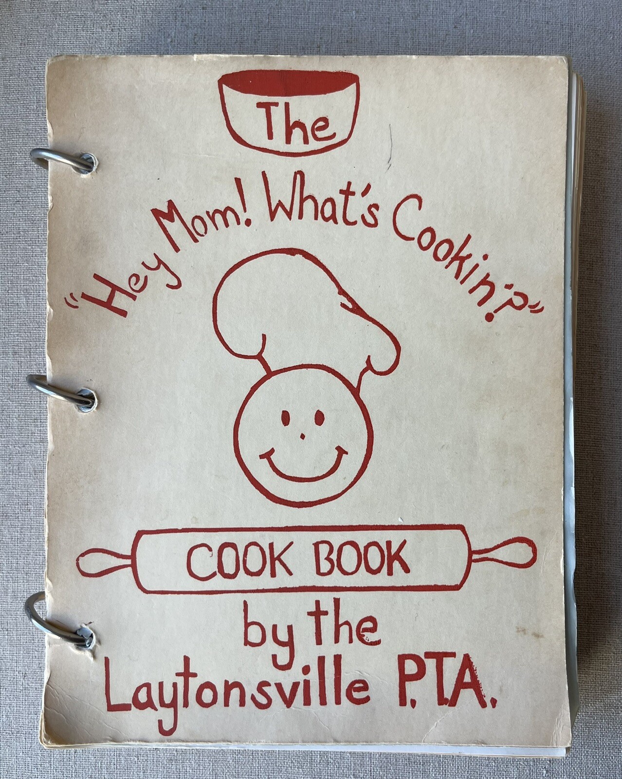 Laytonsville Maryland P.T.A. Handmade Community Recipe Cook Book 164 Pages
