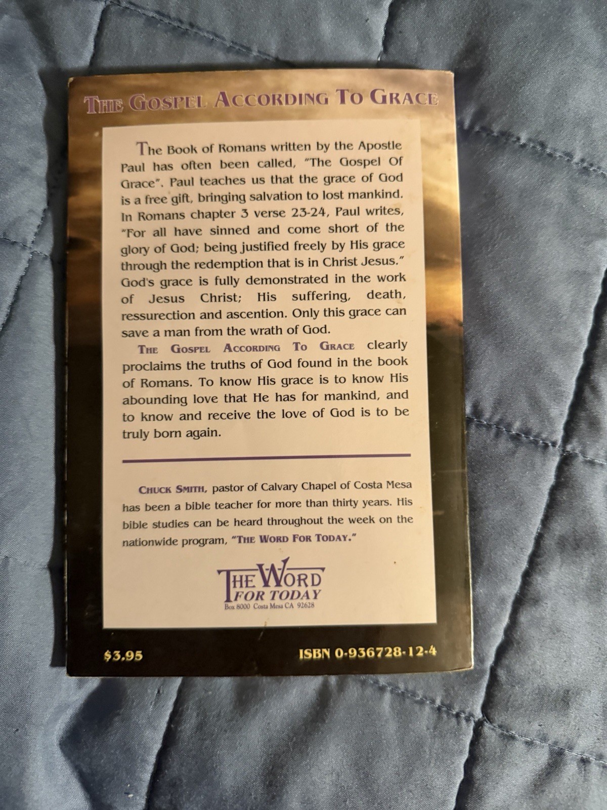 The Gospel According to Grace – Chuck Smith – First Edition 1981