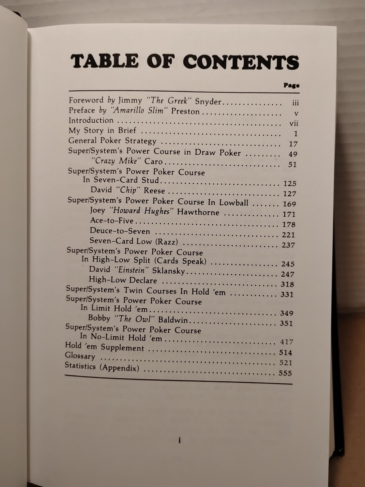 Super/System Doyle Brunson 1994 2nd Edition HC Power Poker B&G Publishing