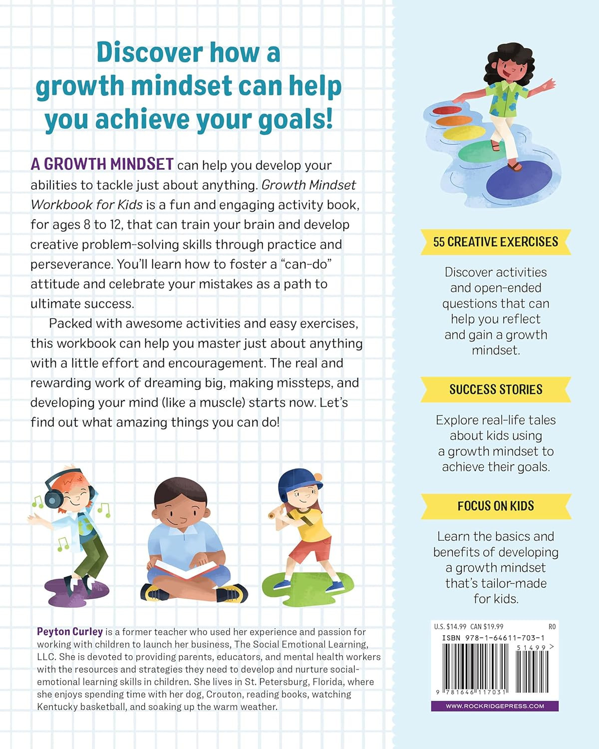 Growth Mindset Workbook for Kids: 55 Fun Activities to Think Creatively, Solve P