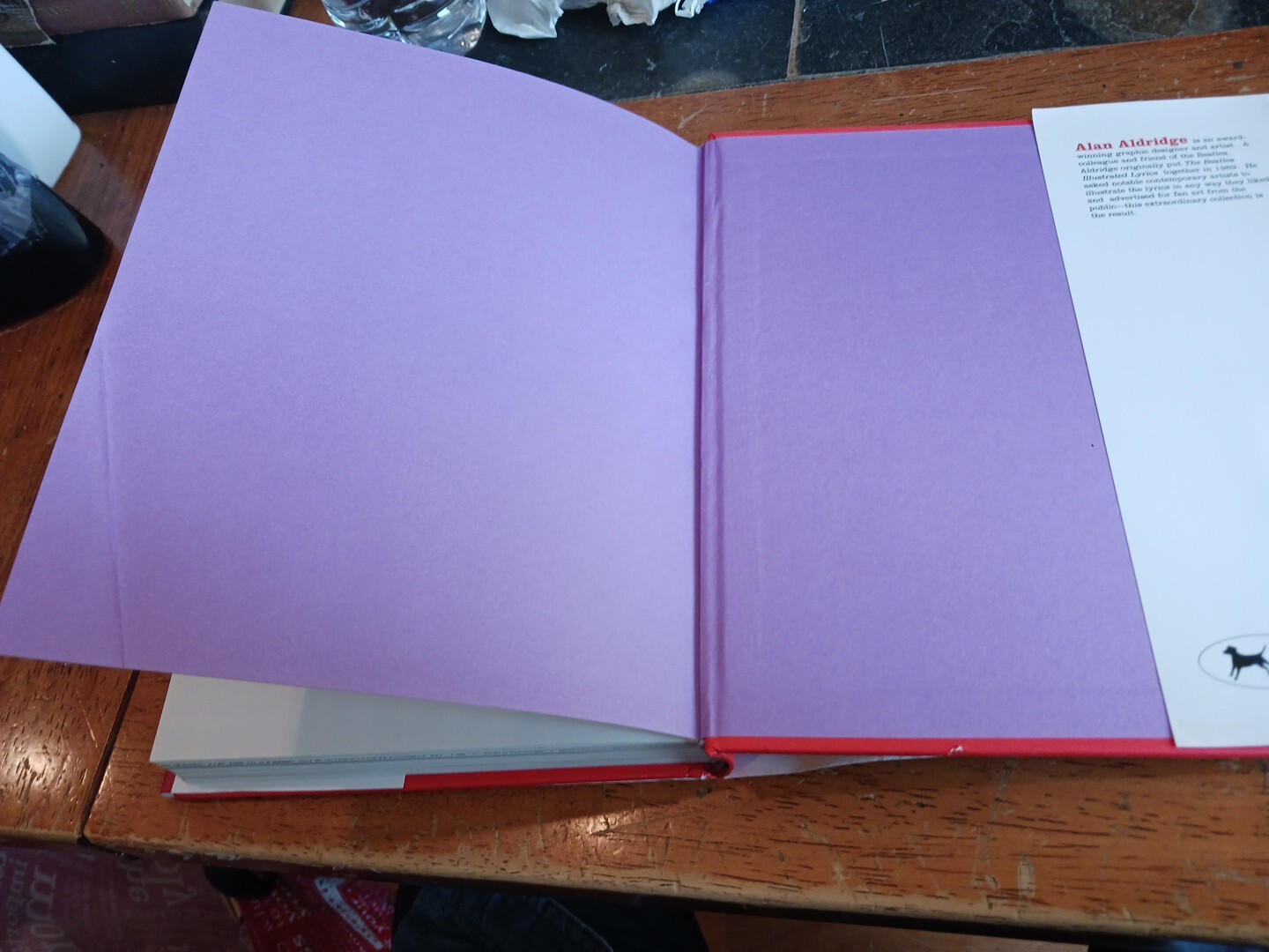 BEATLES – ILLUSTRATED LYRICS -267 PAGES -HARDCOVER HCDJ BOOK , 1991 ,THE BEATLES