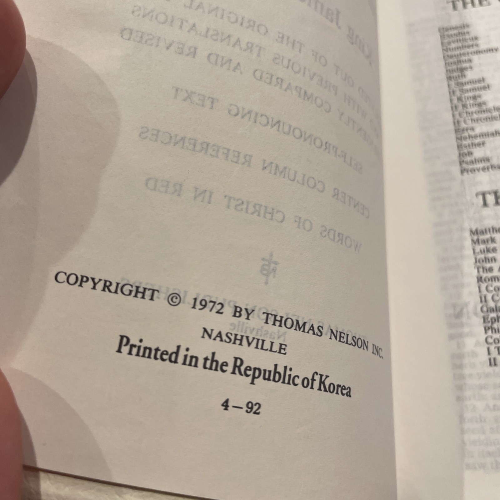 Holy Bible nelson #345W Bonded Leather Pocket Size KJV Red Letter
