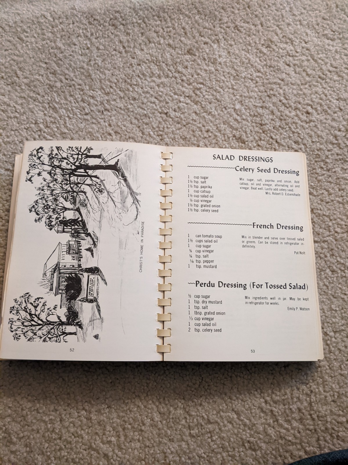 Album Of Lancaster County, PA 1971 Spiral-Bound Cookbook By Mary Ferree Society