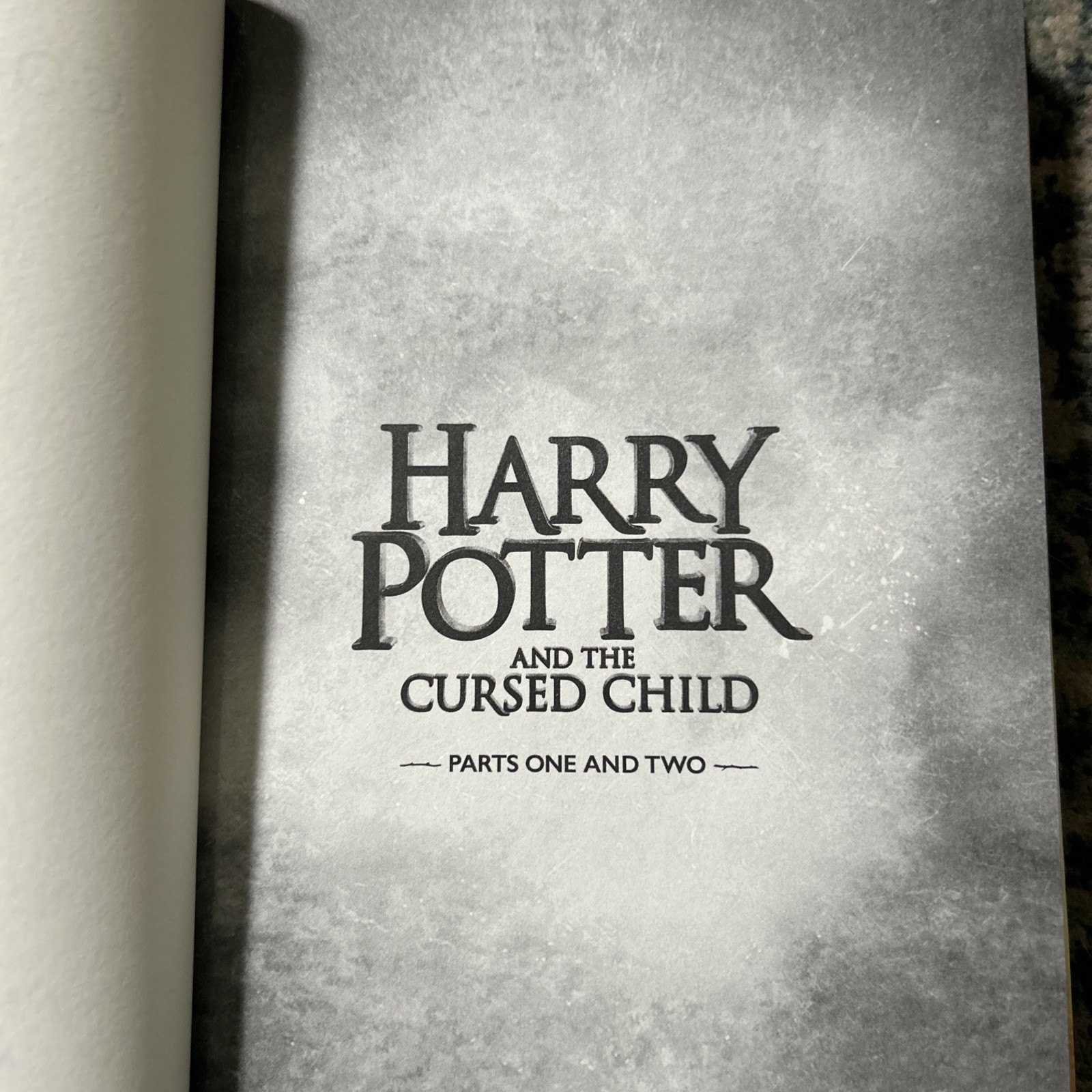 Harry Potter and the Cursed Child Parts One and Two (Special Rehearsal…