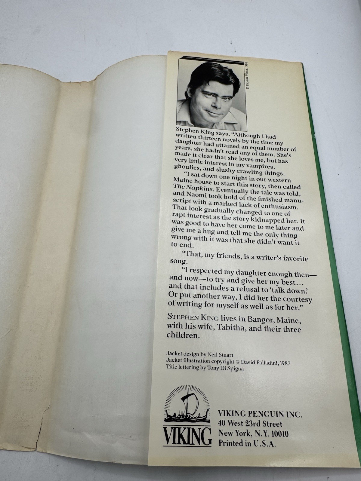 THE EYES OF THE DRAGON – Stephen King (1987, Hardcover 1st Edition