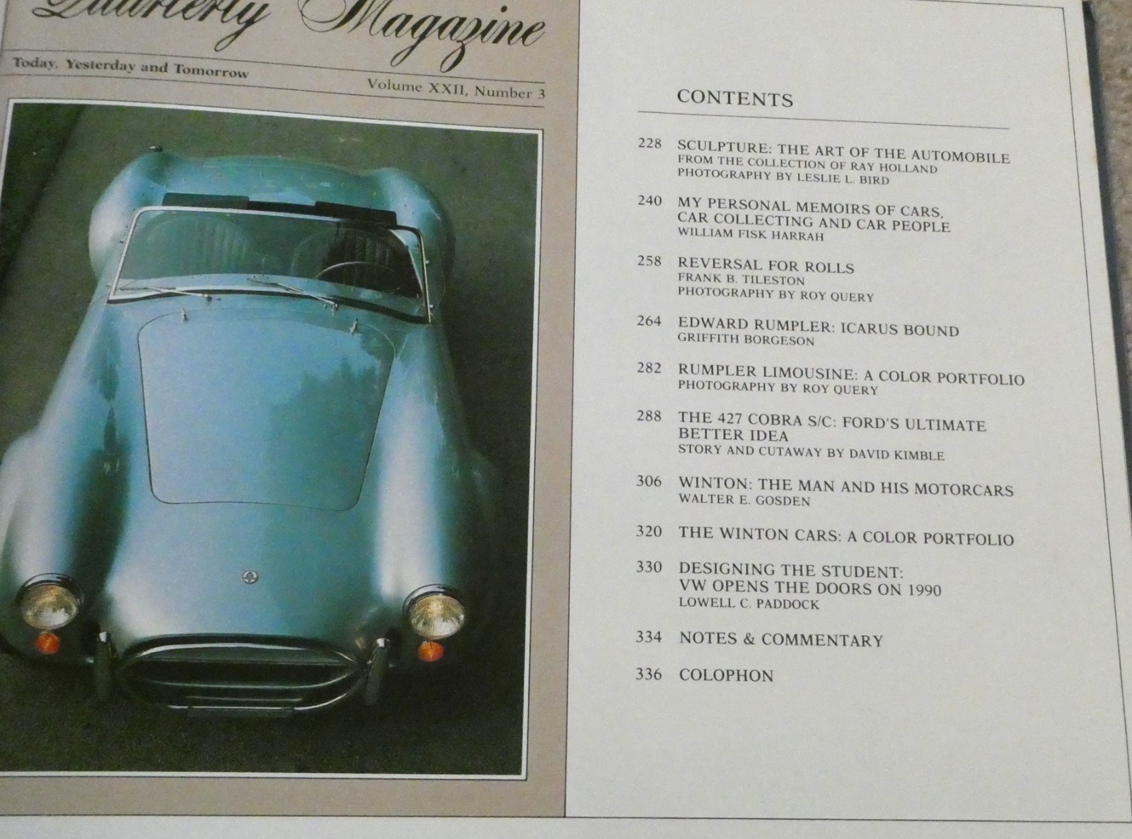 Automotive Quarterly Hardcover Book Lot Volume 22 # 1 2 3 4 1984 Debossed Cover