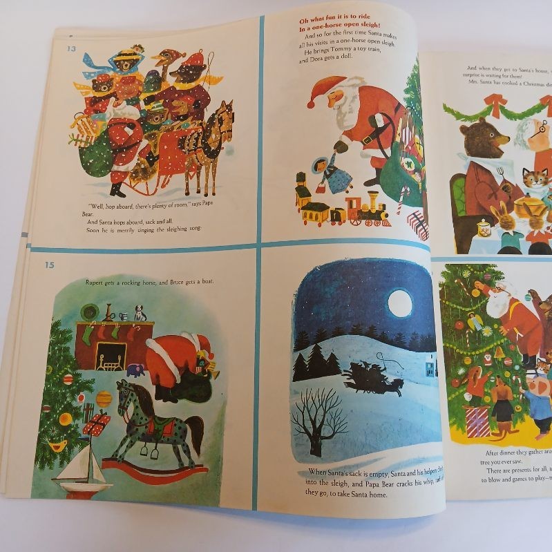 Vintage Uncut Pages-Golden Press Book 6 Christmas Stories Frosty, Rudolph & More