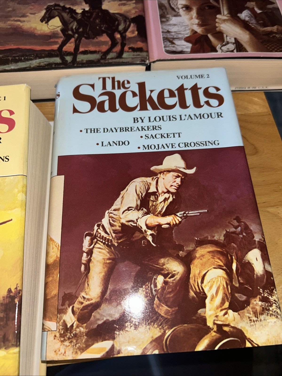 The Sacketts Complete Set Volume 1-5 Hardcovers Lot by Louis L’Amour 80s