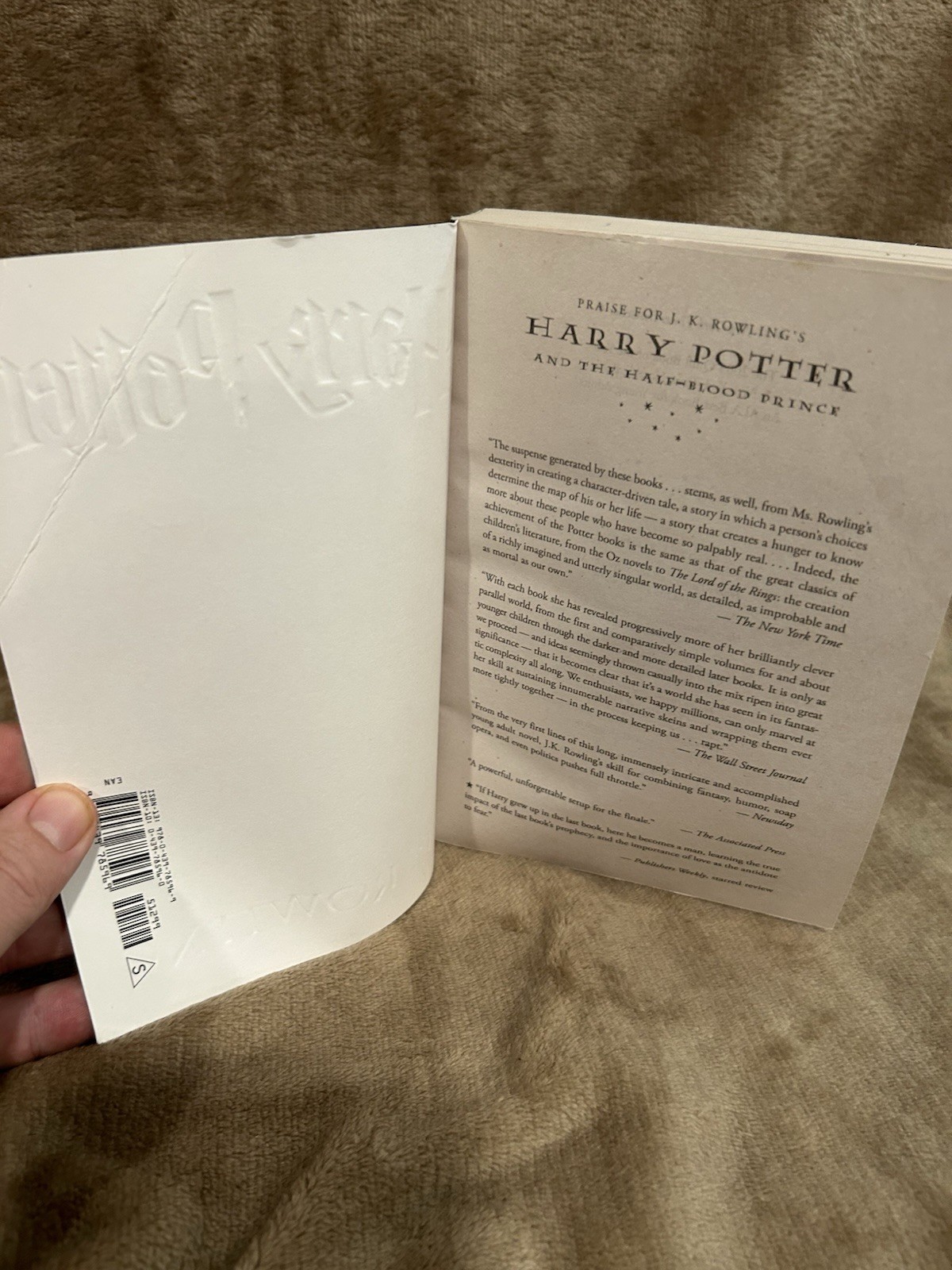 Harry Potter 5 Book Set 1-4, 6-7 Slightly Creased Slightly Withered