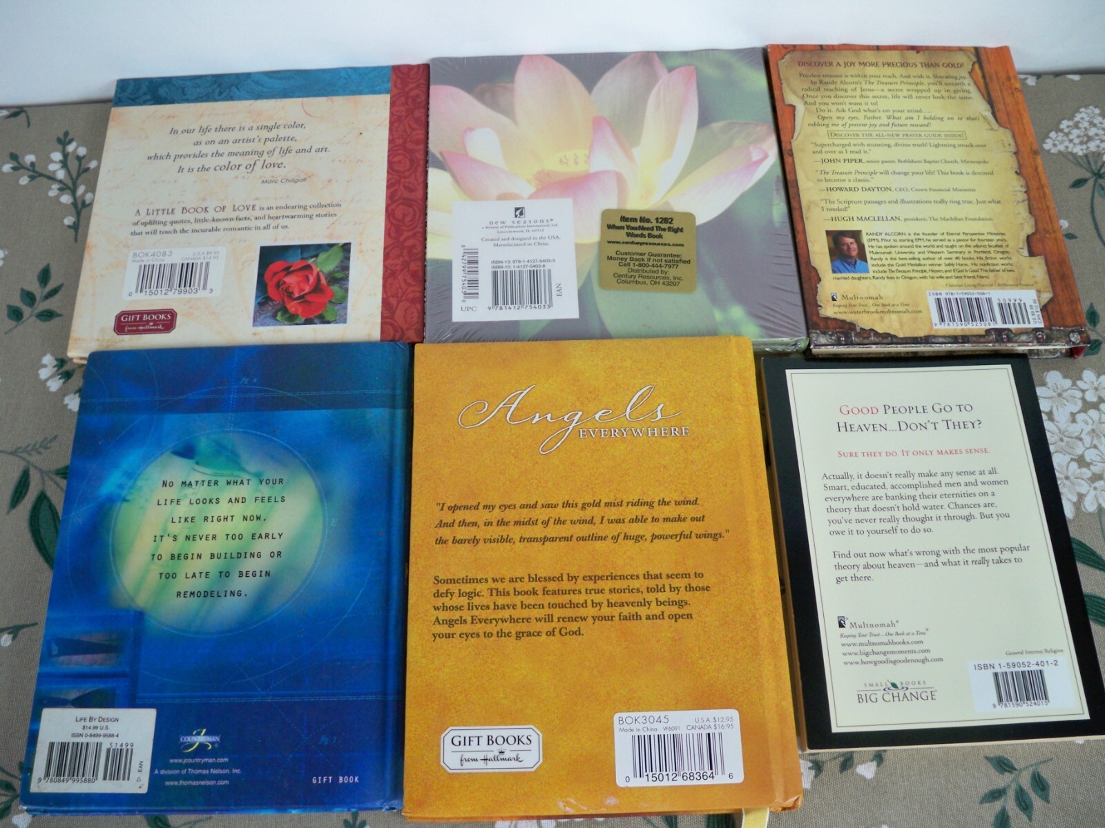 Religious & Spiritual Encouragement 6 Gift Book Lot