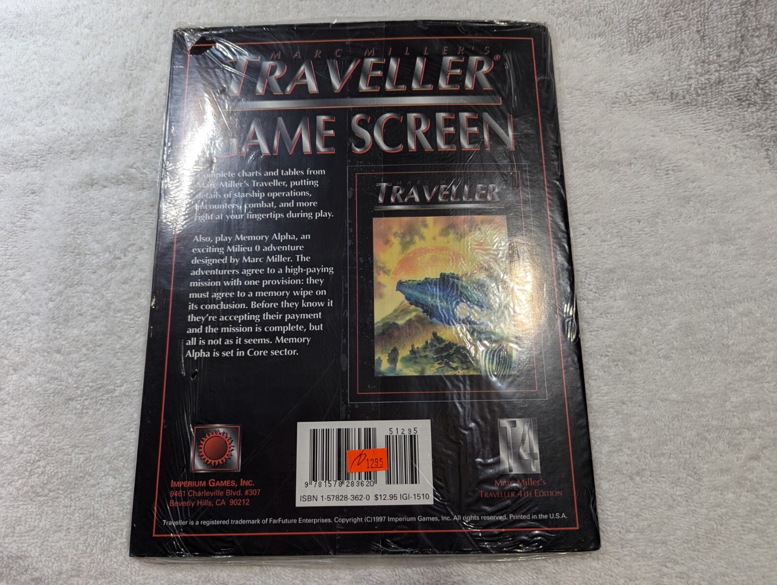 T4 Marc Miller’s Traveller RPG Game Screen Memory Alpha Imperium Games