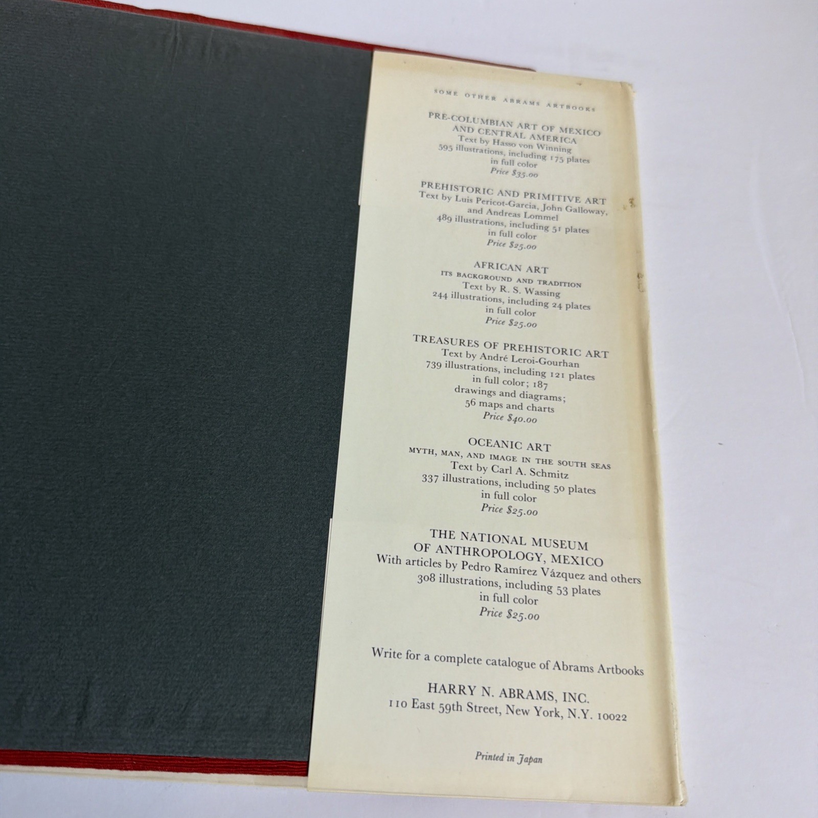 American Indian Art Norman Feder 1969 First Edition HC DJ Harry N. Abrams Native