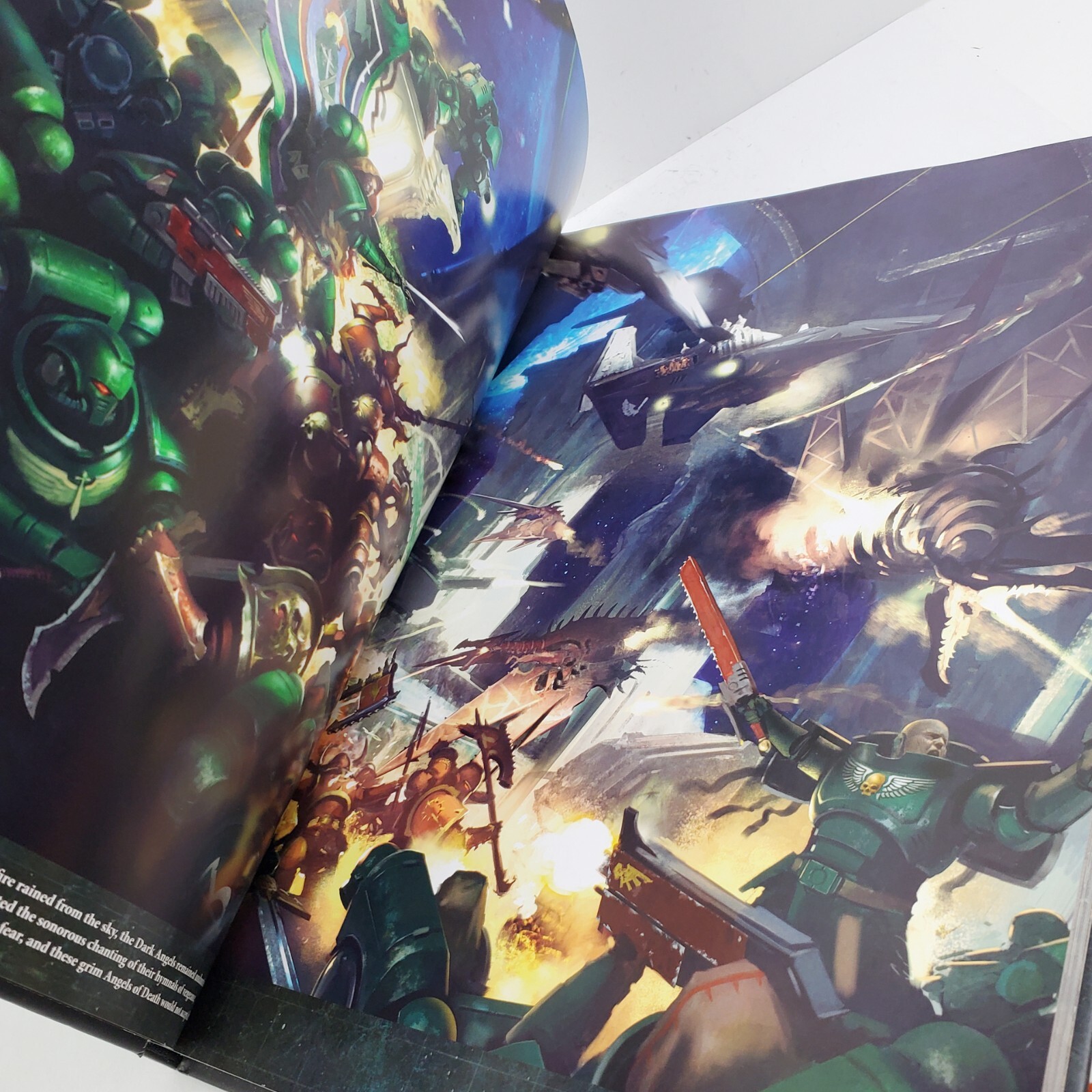 Warhammer 40k Codex Adeptus Astartes Dark Angels Book Hardcover Sons of Lion