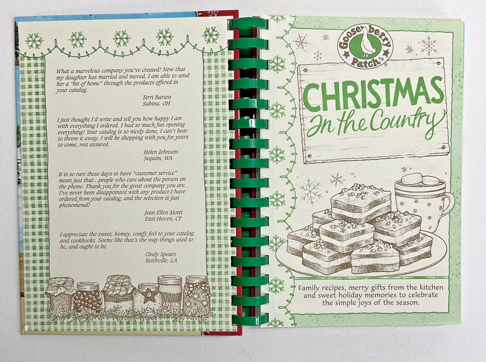Gooseberry Patch Spiral Cookbooks LOT (3) Church Suppers Christmas Hometown