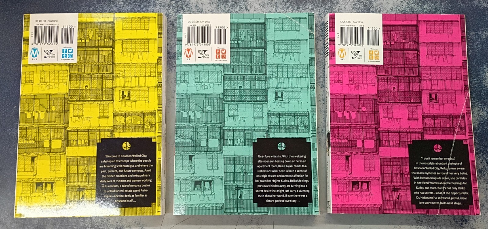 Kowloon Generic Romance 1, 2, 3 Complete Set, Good, 1st Printing Jun Mayuzuki