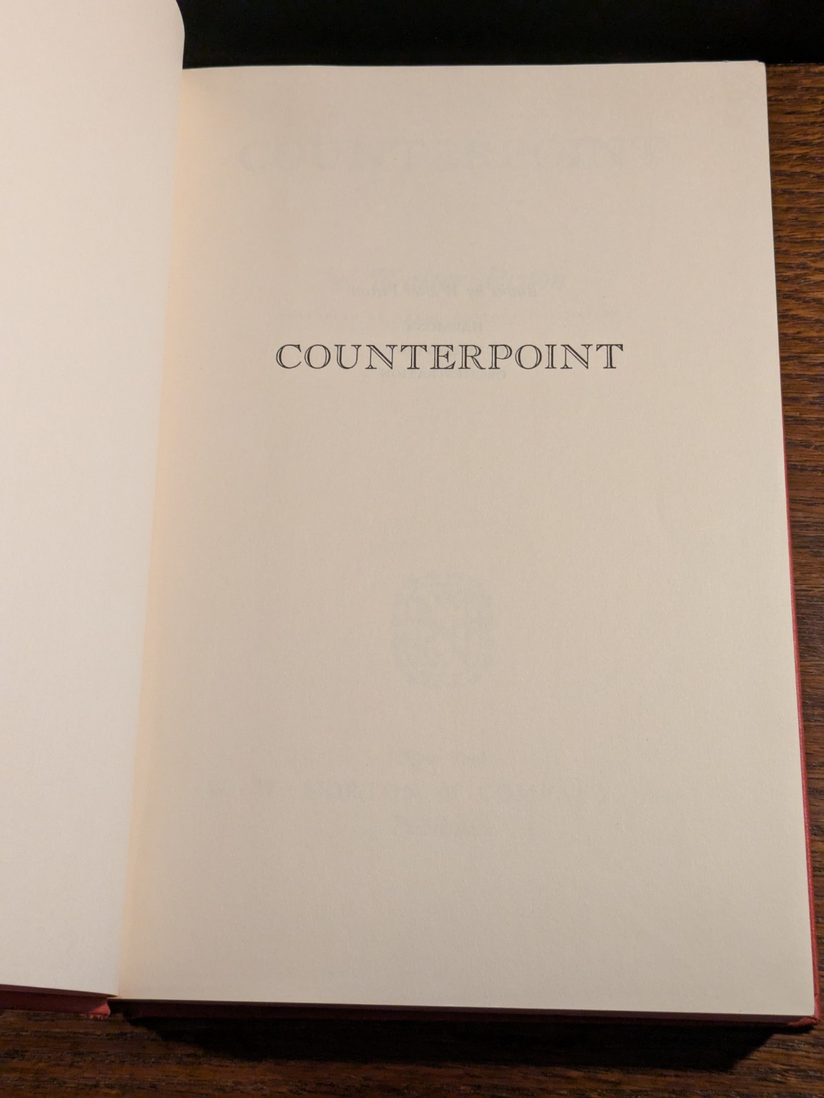 Counterpoint by Walter Piston 1947 1st Edition Music Theory Hardcover