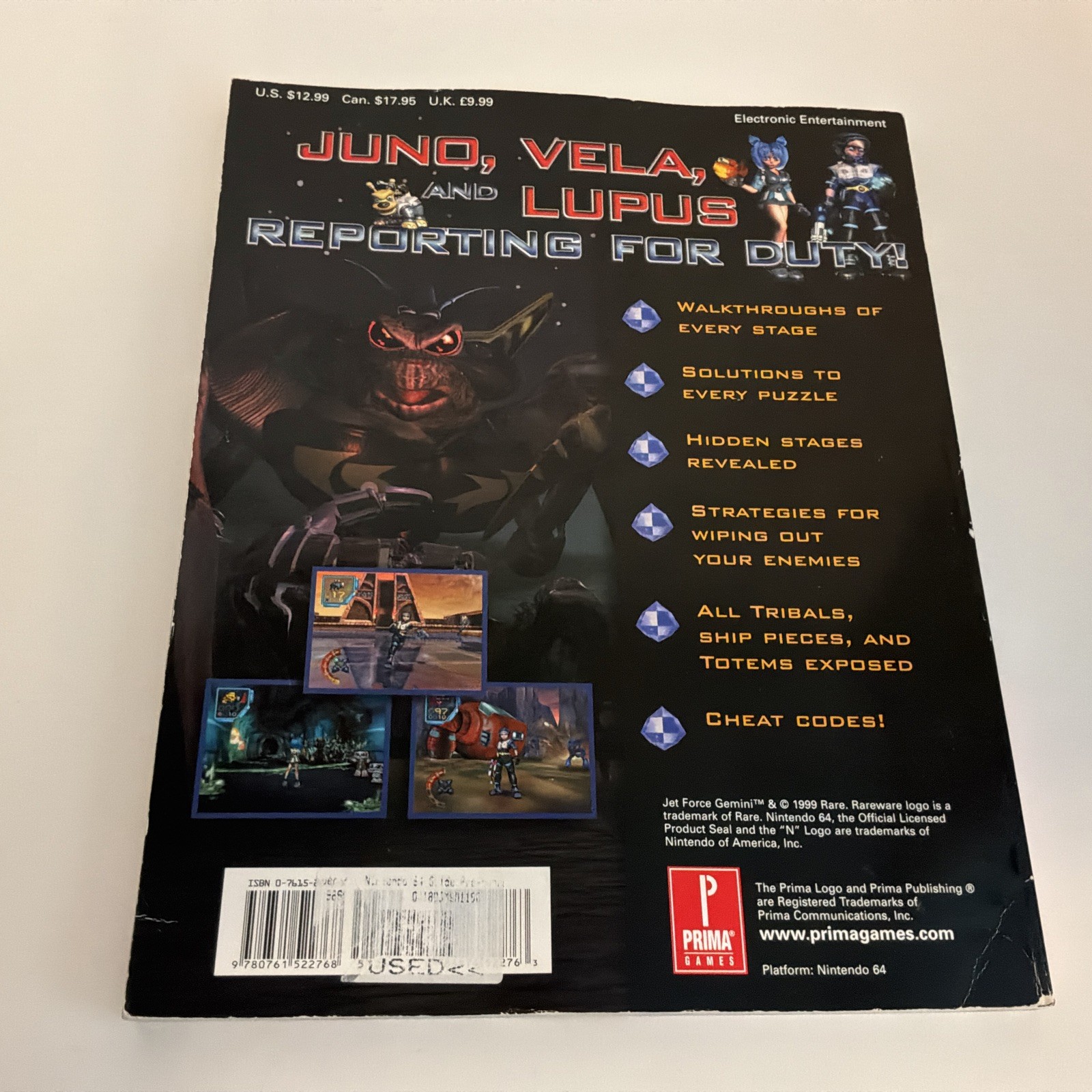 Jet Force Gemini by Prima Publishing Staff and Mel Odom (1999, Trade Paperback)