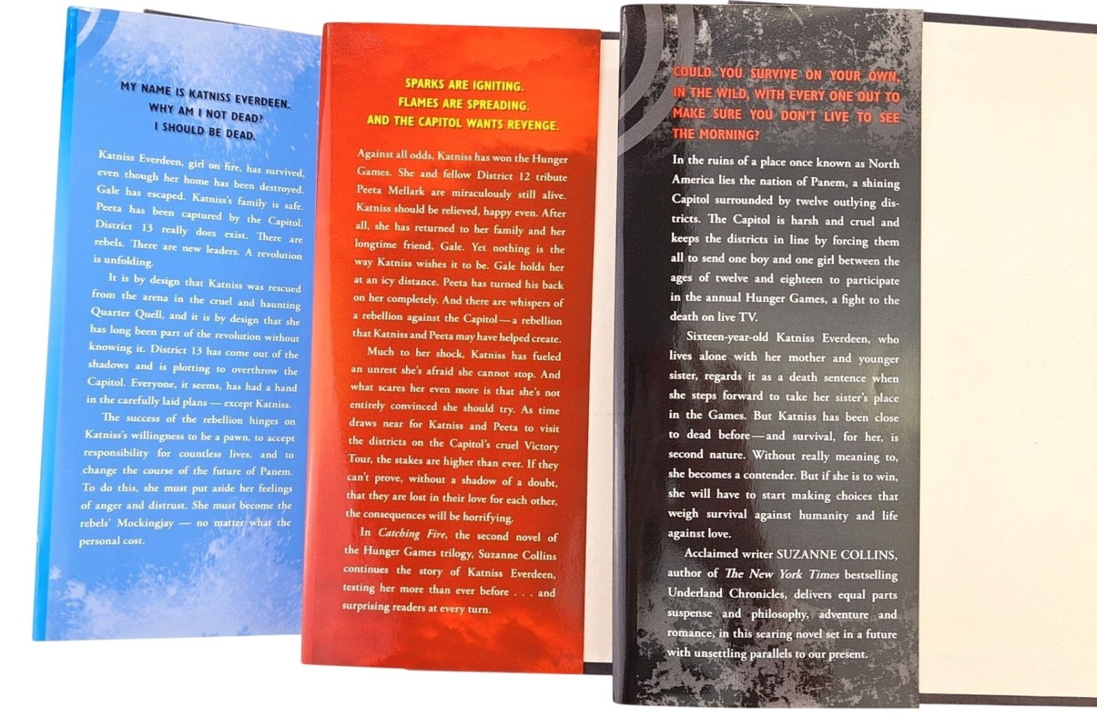 The Hunger Games Trilogy Hardcover Set By Suzanne Collins Dust Jackets 3 Books