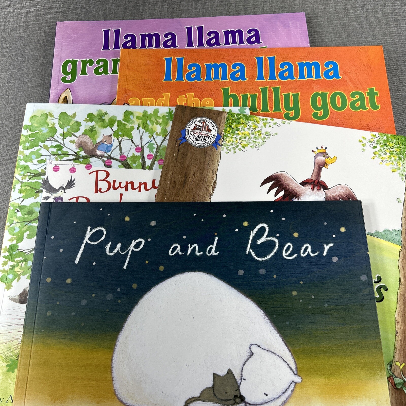 Imagination Library Bunny Silly Goose Pup and Bear Llama 5 Paperback Book Lot