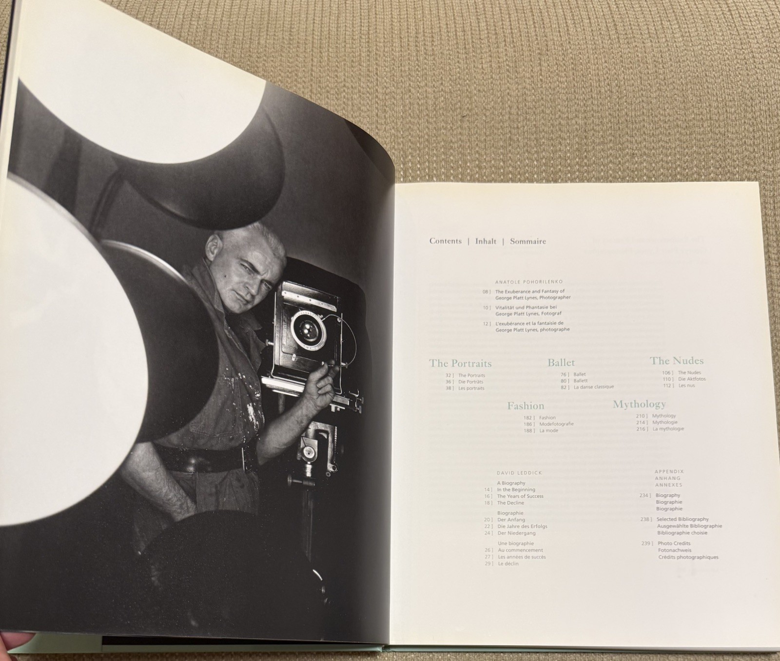GEORGE PLATT LYNES by David Leddick (2000 HC) SIGNED COPY, 10×13, Lg. B&W, 240pp