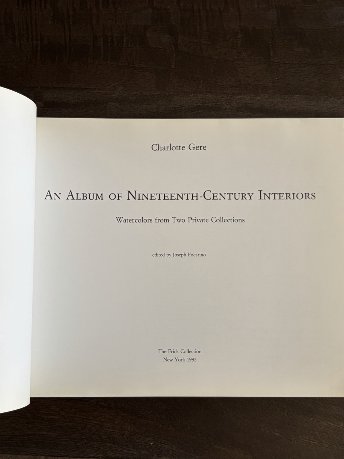 An Album of 19th Century Interiors Watercolors From Two Private Collections 1992