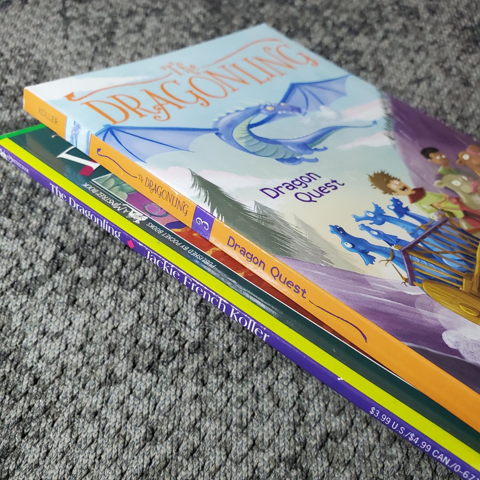 The Dragonling Dragon Quest Jackie French Koller 2018 Illustrated 2 Book Lot