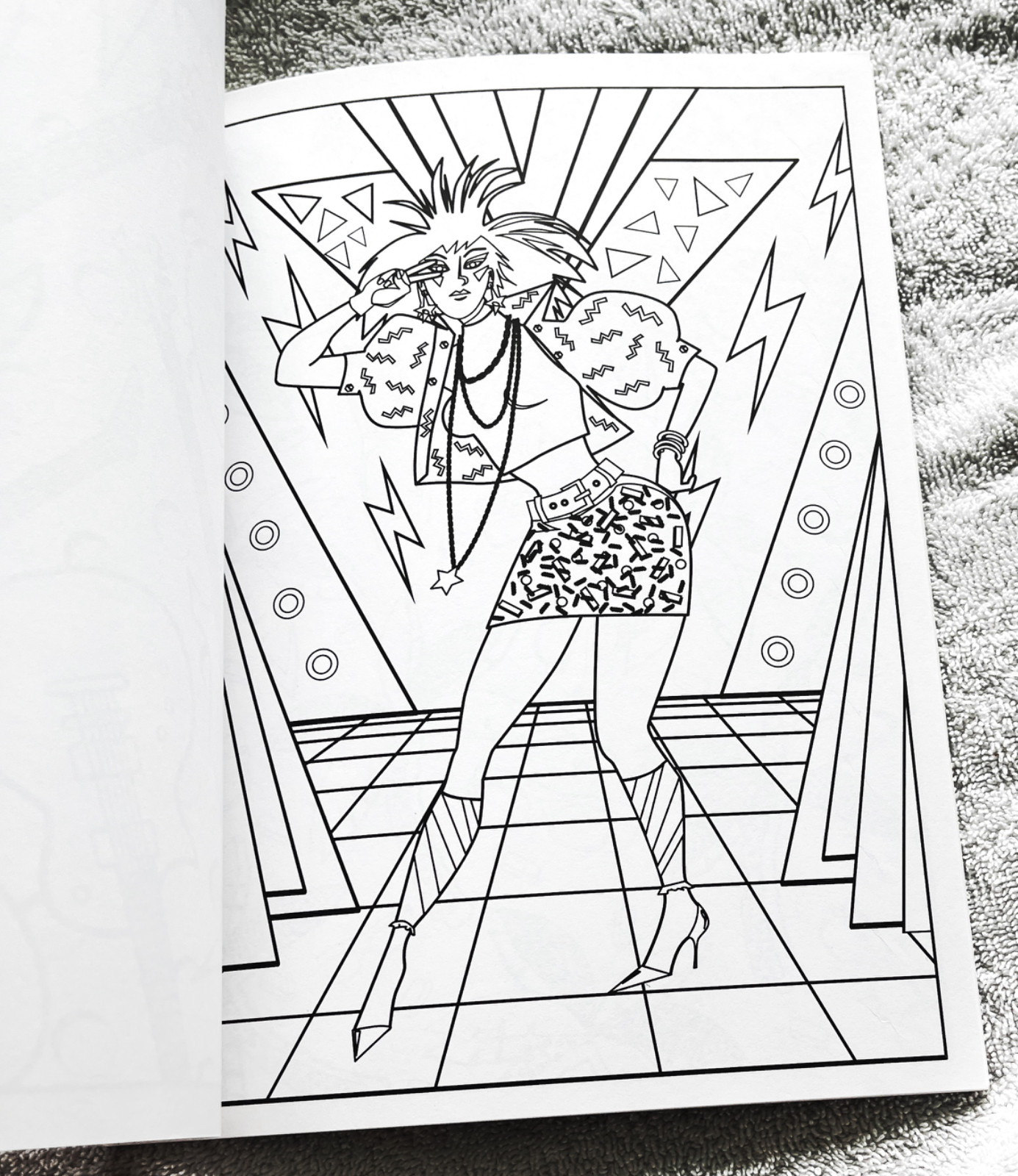 📻 Bendon 16929 Coloring the 80’s Advanced Adult Book VG 38 Pix HipHop FreeShip