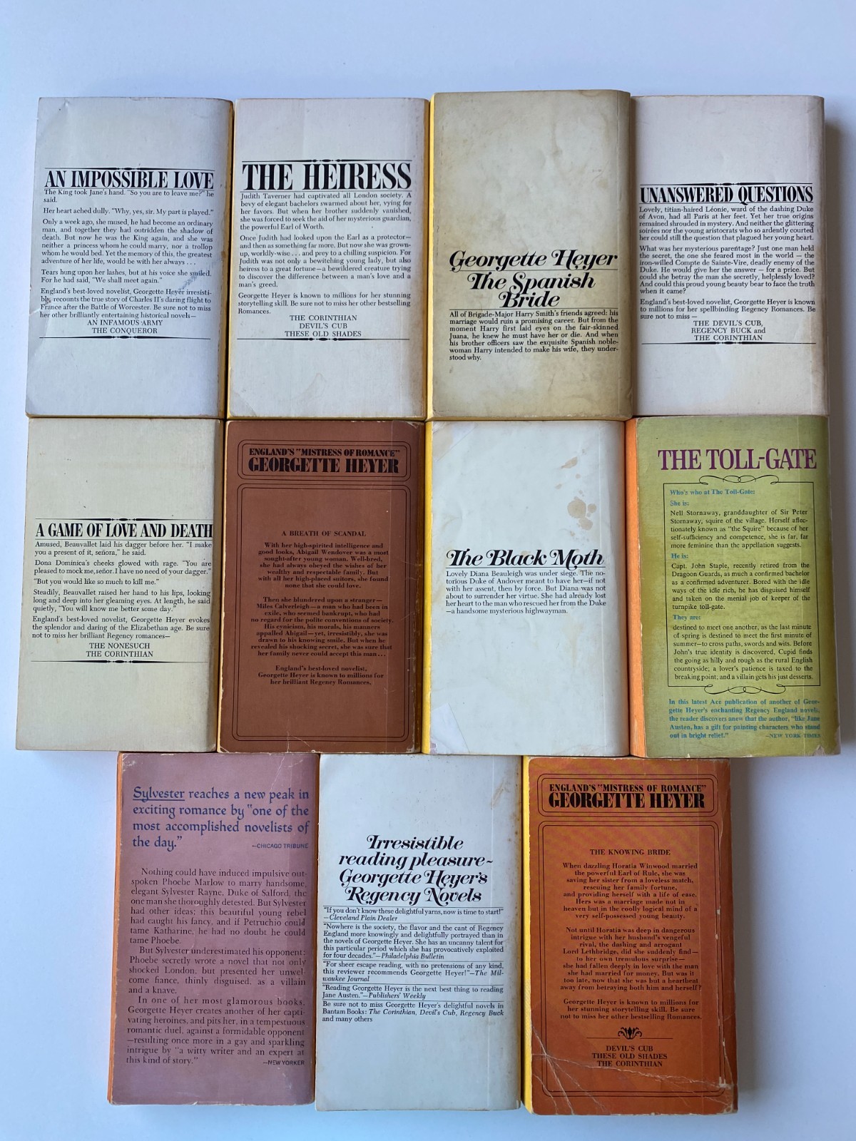 GEORGETTE HEYER VINTAGE PB LOT 26~Corinthian~Faro~Escape~Contract~Patch~Buck~Cub