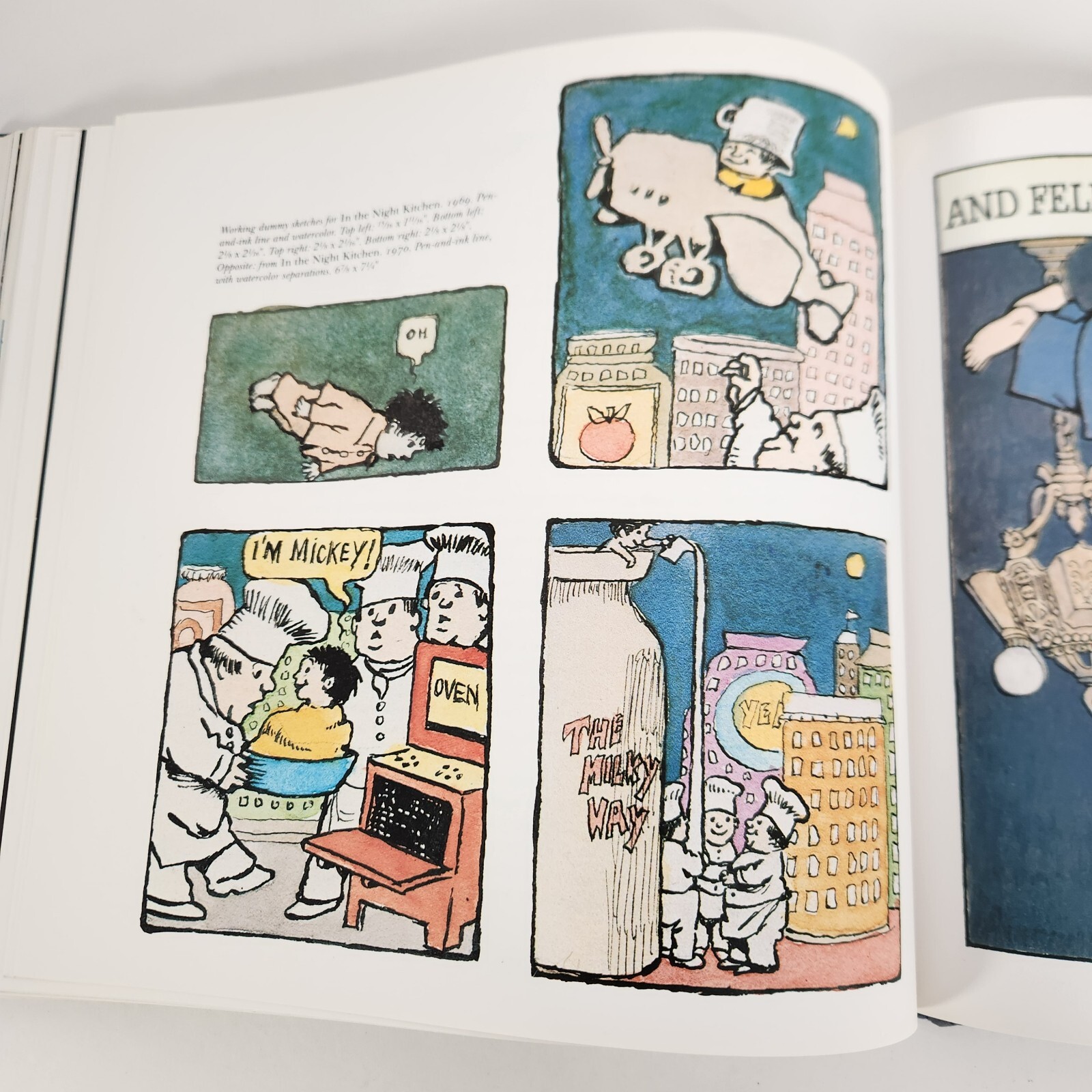 The Art of Maurice Sendak 1984 Edition Selma Lanes Hardcover Fold Out Pages
