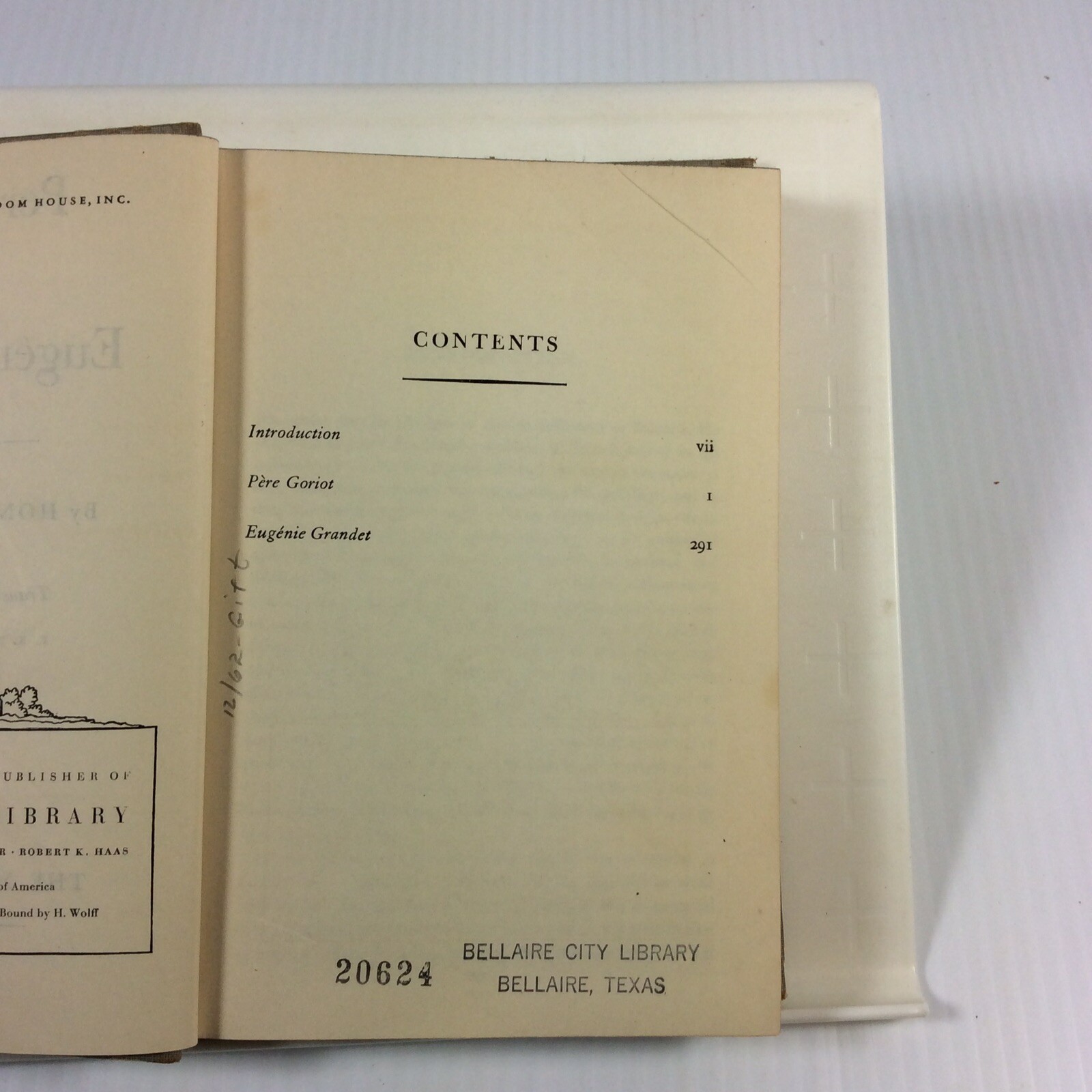 Pere Goriot and Eugenie Grandet Honore De Balzac Modern Library Vintage Book