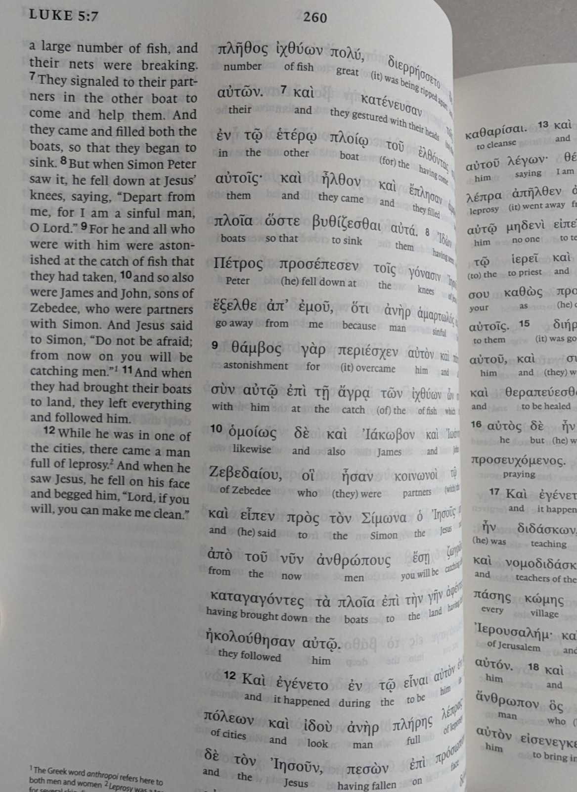 Greek-English Interlinear ESV New Testament , ESV Bibles 2018 Hardcover Crossway