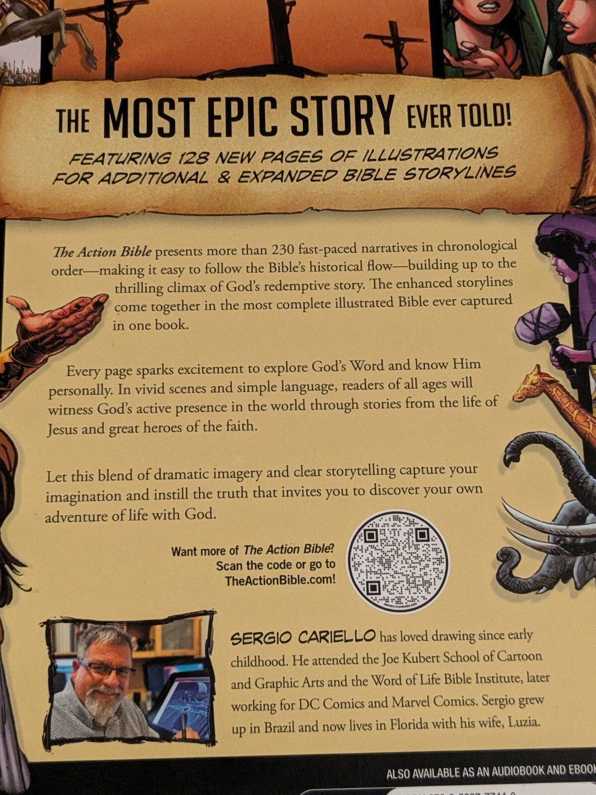 Kids Action Bible Illustrated Gods Redemptive Story Hardcover Sergio Cariello