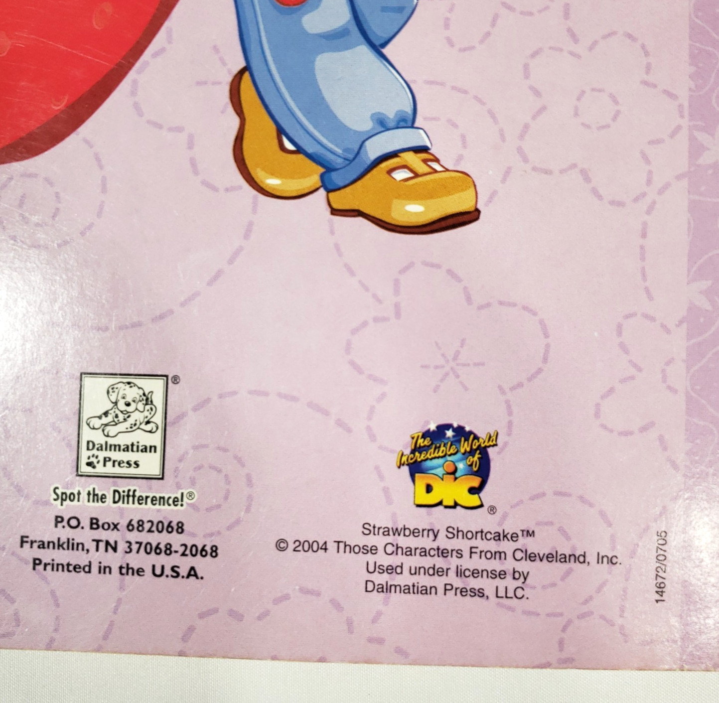 Strawberry Shortcake Coloring Book Dalmatian Press Vintage 2004 USED Berry Cool