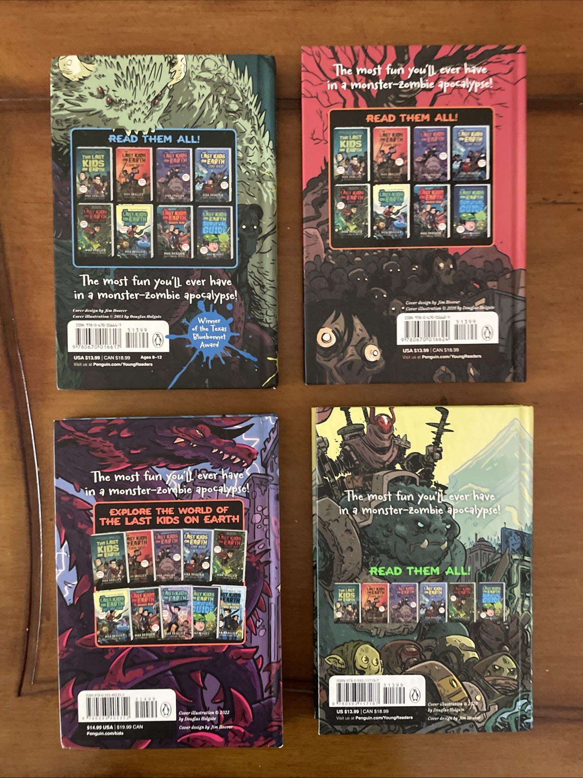 Last Kids on Earth by Max Brallier Book Lot of 9 Hardcover Netflix Series
