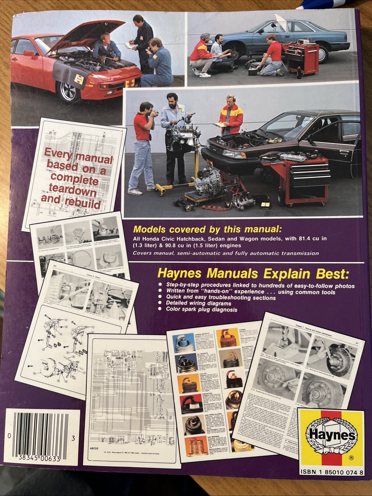 Honda Civic CVCC: 1980 thru 1983: All Models 1.3 & 1.5 liter Repair MN2140