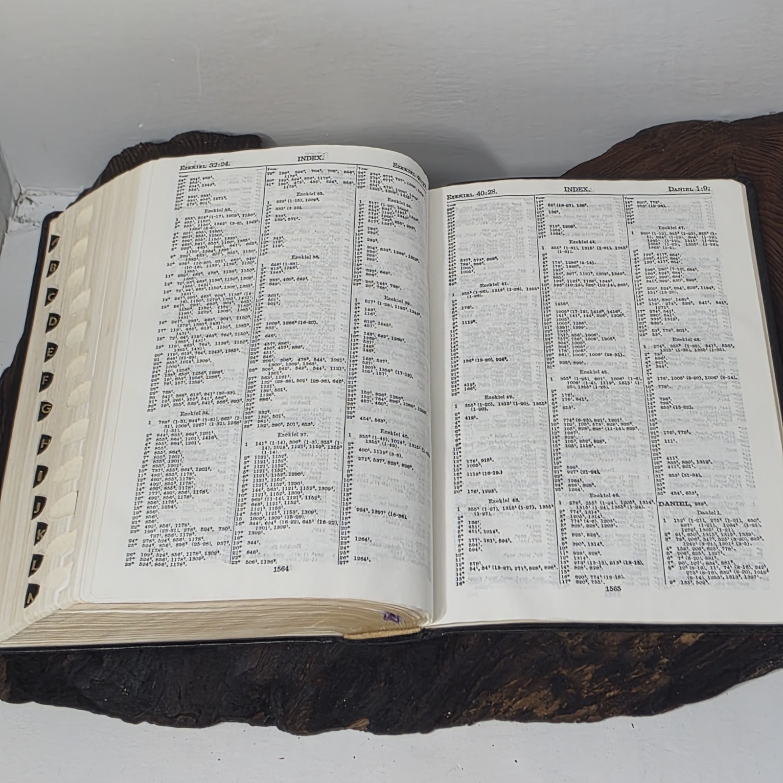 Nave’s Topical Bible Digest Black Leather Bound Thumb Indexed 1962 Southwestern