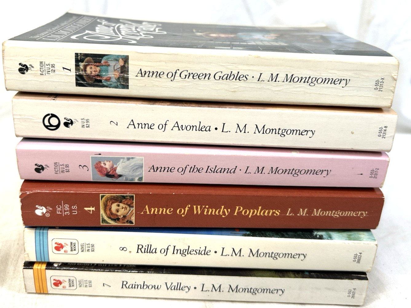 Lot of 6 L.M. Montgomery PBs – Anne of Green Gables Series 1-4,7-8
