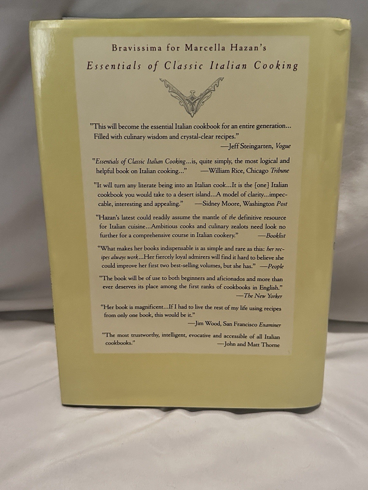 Essentials of Classic Italian Cooking : A Cookbook by Marcella Hazan ,hardcover
