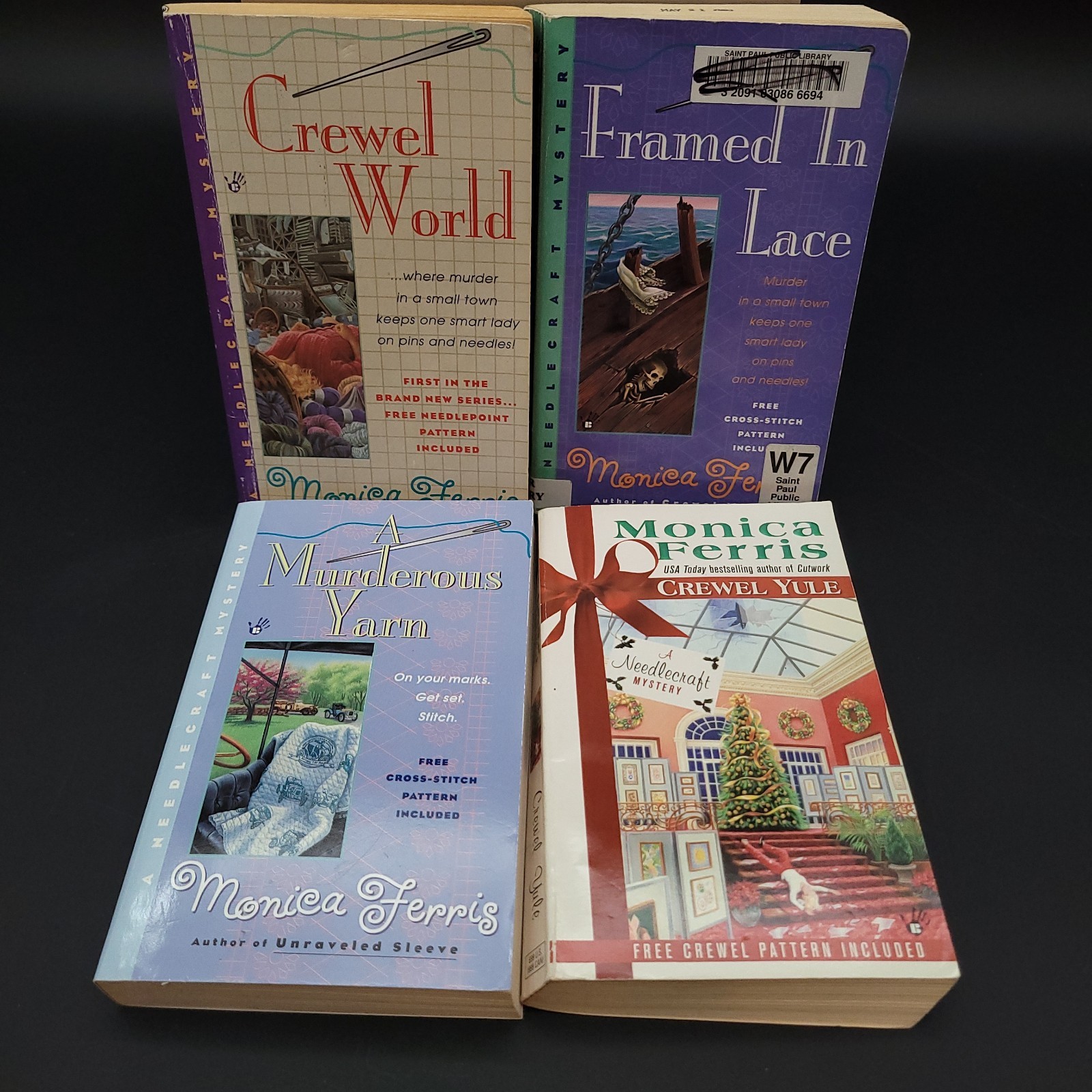 Cozy Mystery Books Lot of 12 Related to Knit Crochet Needlework Misc Titles