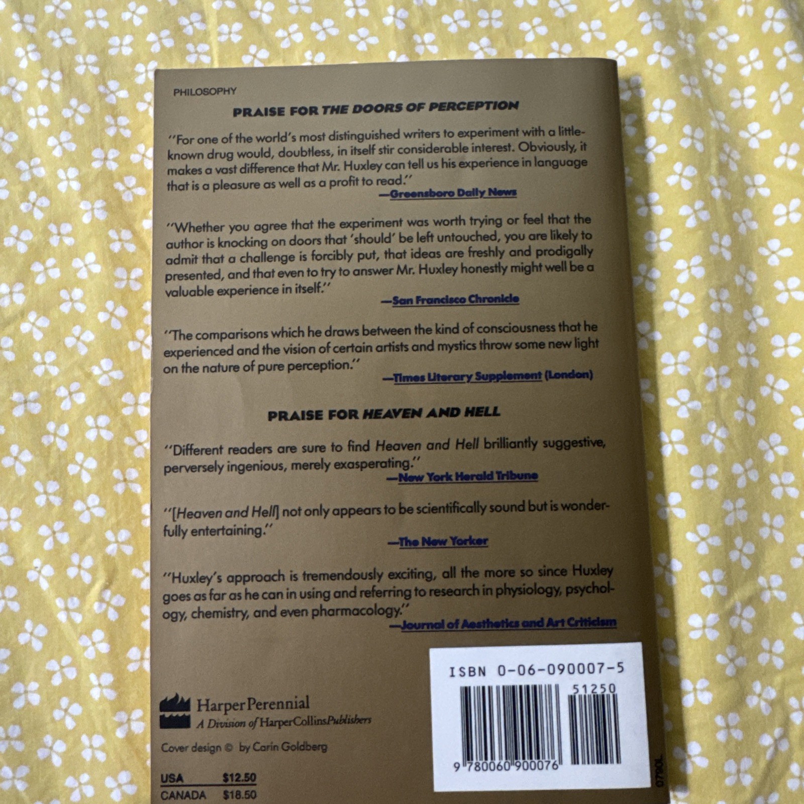 Doors of Perception by Huxley Aldous (1963, Trade Paperback)