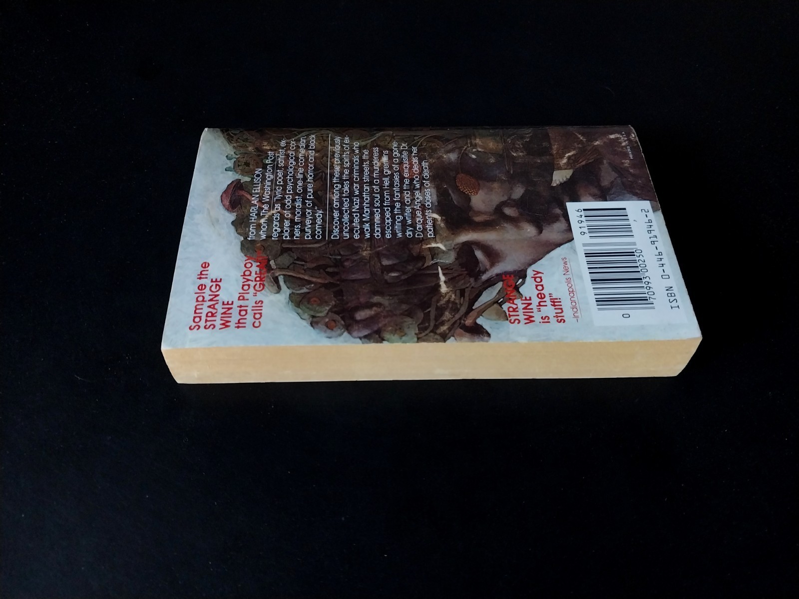 Harlan Ellison – Strange Wine – Warner Books Fourth Printing
