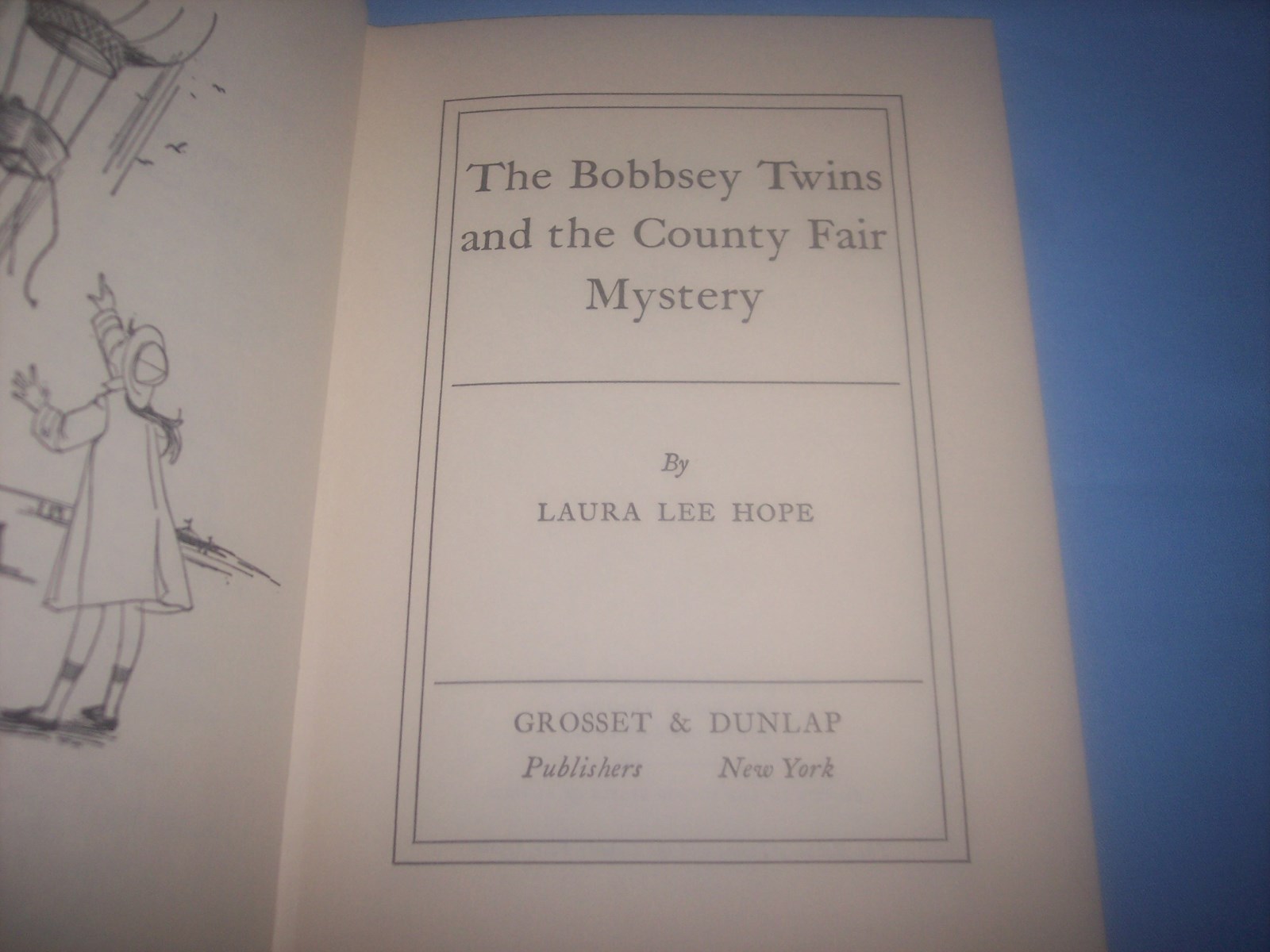 Vintage Book- Bobbsey Twins And The County Fair Mystery-1960-Laura Lee Hope